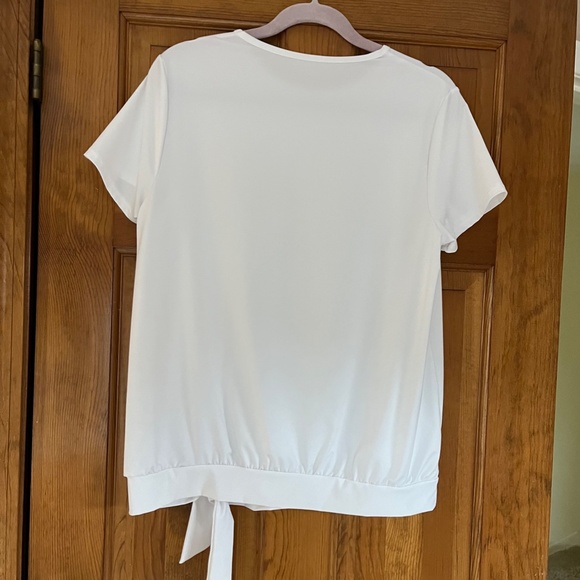 Lands'End White Swim Tee ~UV Protection Rash Guard ~ Med. - Picture 2 of 2